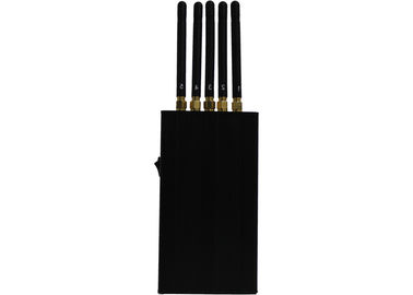 4W 5 Antenna Portable Cell Phone Jammer WIFI / GSM / 3G With Dip Switches