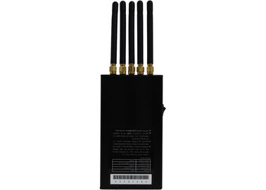 4W 5 Antenna Portable Cell Phone Jammer WIFI / GSM / 3G With Dip Switches