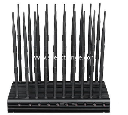 20 Antennas Cell Phone Signal Jammer 3G 4G WiFi Bluetooth Cell Phone Scrambler Device